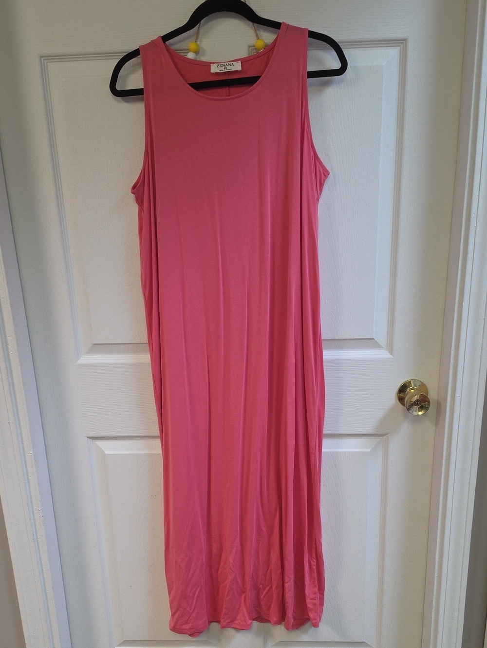 Zenana Coral Pink Sleeveless Maxi Dress